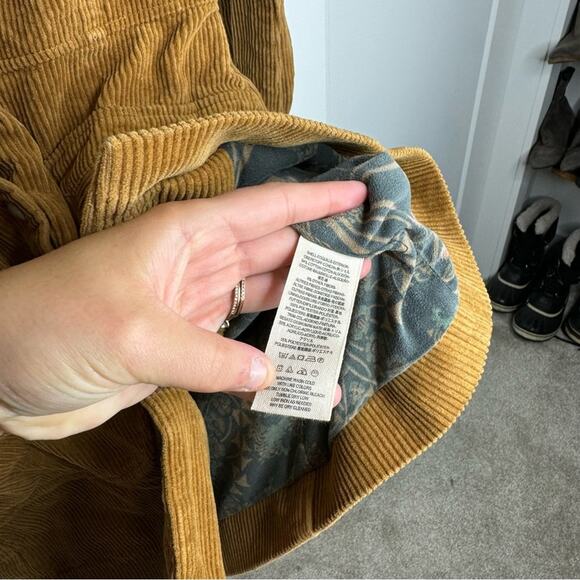 Free People Lady Lane Penny Lane Corduroy Vintage Inspired Faux Fur Jacket XS - Picture 8 of 10